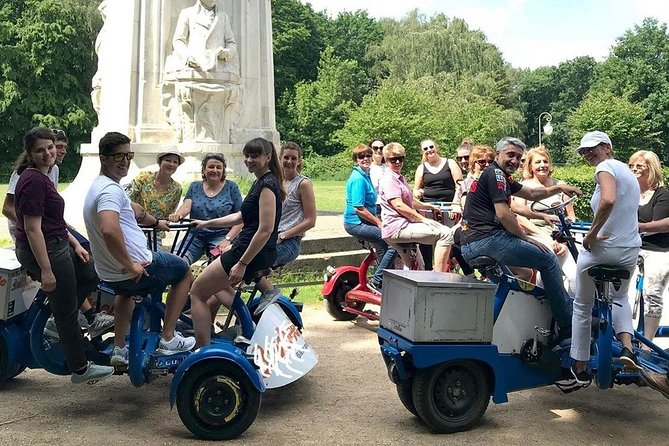 Beer Bike & Party Bike Highlights Berlin City Tour including pick-up - Tiergarten and the Global Stone Project: art with a message
