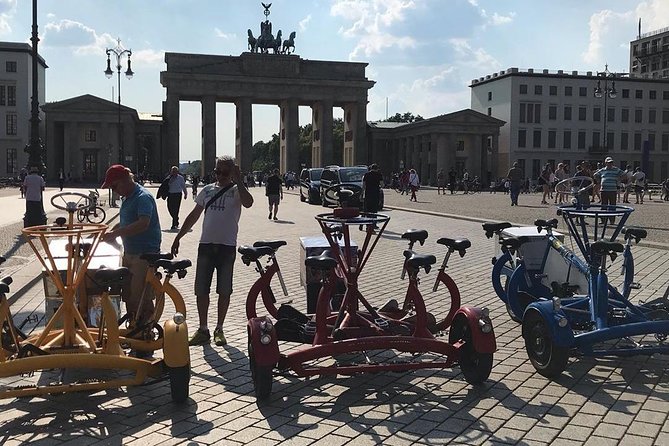 Beer Bike & Party Bike Highlights Berlin City Tour including pick-up - Potsdamer Platz: quick facts, big Berlin energy