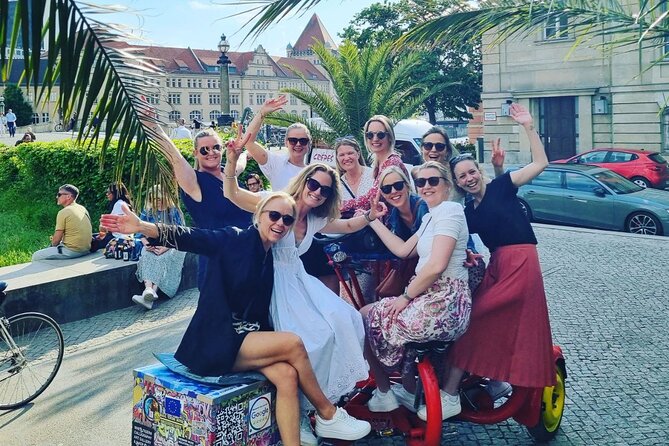 Beer Bike & Party Bike Highlights Berlin City Tour including pick-up - Government District in mini-stops: Reichstag and the Chancellery area