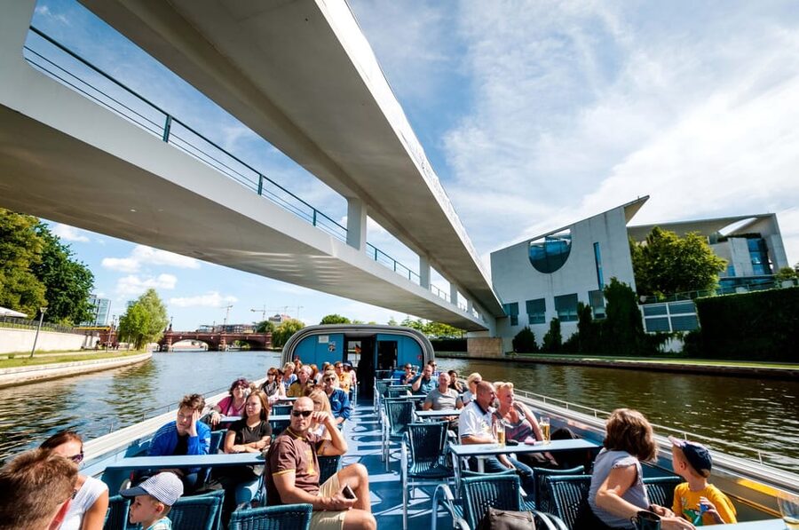 Berlin: 3.25-Hour Spree & Landwehrkanal Boat Tour - Museum Island views from the river: architecture without the museum line