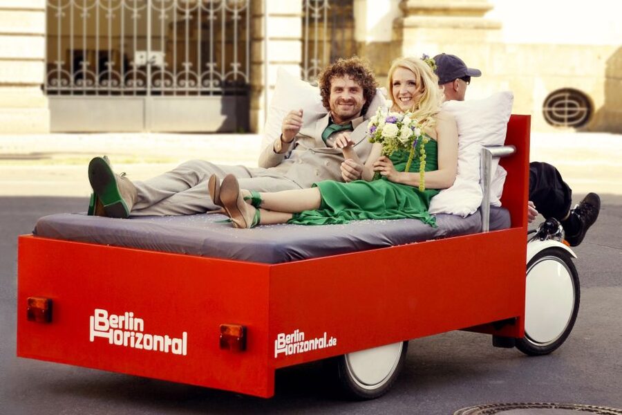 Berlin: City Sightseeing Tour in a Unique BedBike - Starting in Front of the Berlin TV Tower (Meet Point You Can’t Miss)