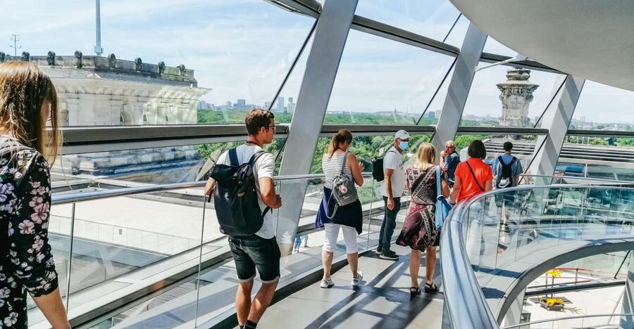 Berlin: Government District & Reichstag Hall Dome Visit - Inside the Bundestag: plenary hall presentation (German option) and how it’s handled