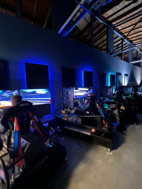 Berlin: Race Factory Full-Motion Racing Simulator Ride - The Lounge, Snacks, and the Pre-Race Warm-Up