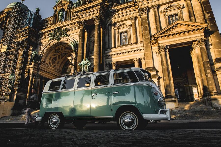 Berlin: Sightseeing Tour in Classic Volkswagen T1 Samba Bus - The Wall-era segment: memorials and the reality check