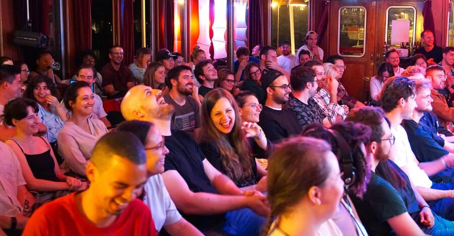 English Comedy Show - Bad 4 Business - Unprofessional Advice - What Bad 4 Business delivers: workplace jokes with real audience input