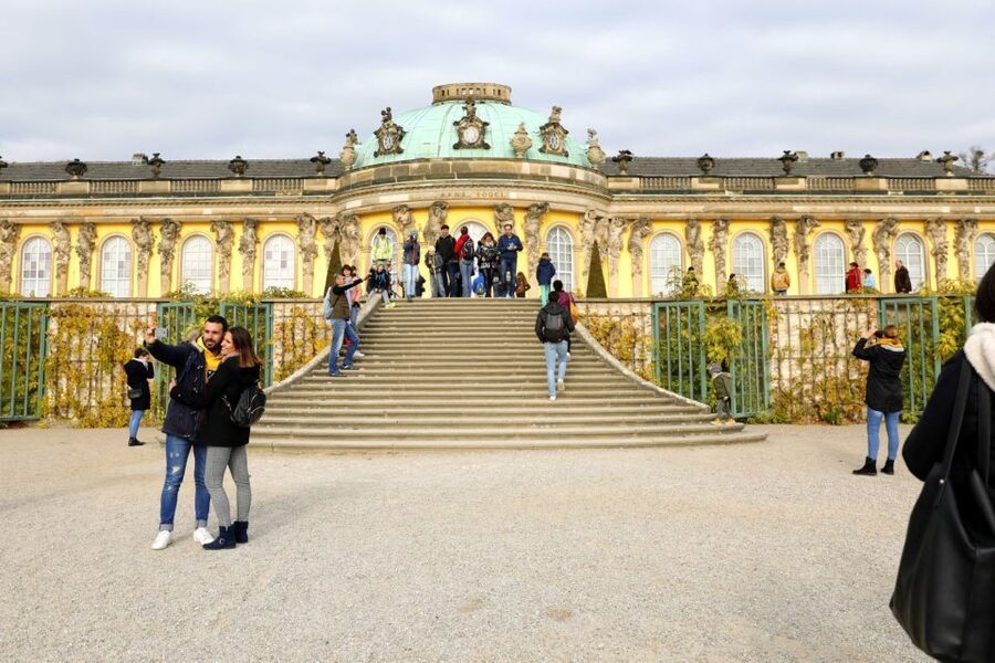 From Berlin: Historical Gems of Potsdam Private Day Trip - New Palace by bus: why a short ride helps your day