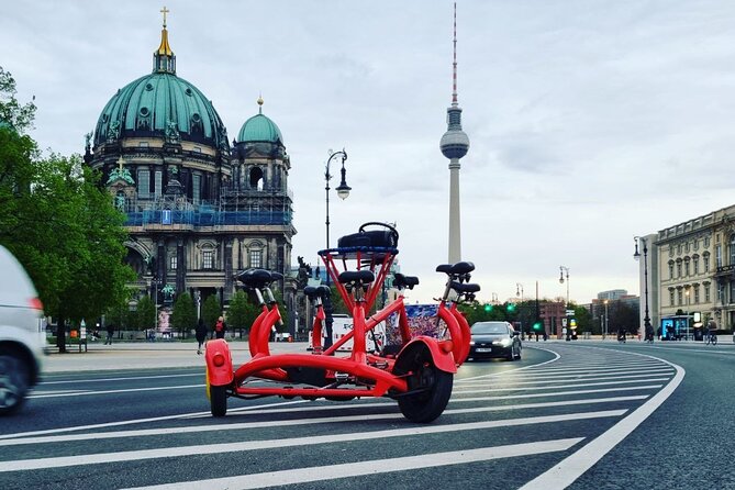Party and Beer Bike Private Sightseeing Tour Berlin with Pick-up - Timing and start issues: 1 hour on paper vs how it can feel