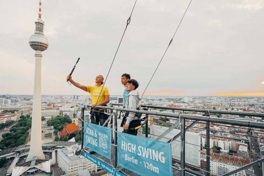 Sky Walk - 120 Meters above Berlin - Entering the Sky Walk at Park Inn Hotel on Alexanderplatz